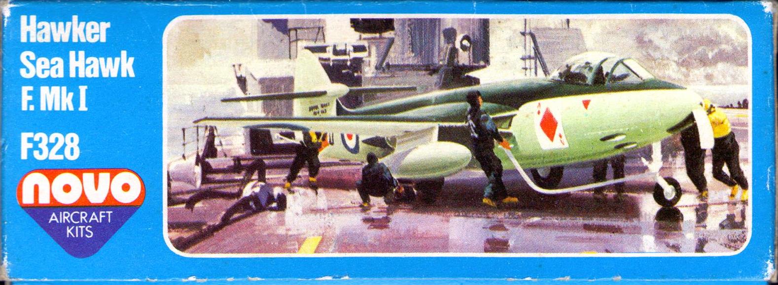  Малая сторона коробки NOVO Toys Ltd F328 Hawker Sea Hawk